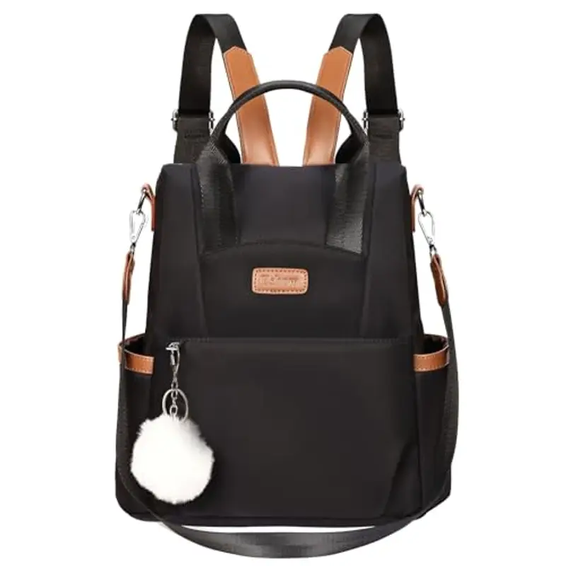 Eshow Zaino Donna Antifurto, Zainetto Elegante con Tracolla, Borsa Zaini 3 in 1 per Viaggio Scuola Lavoro Shopping