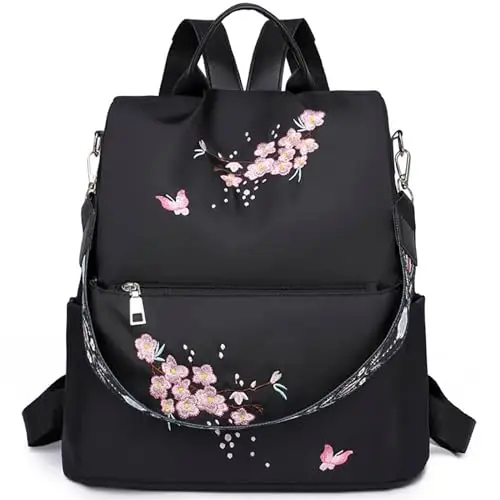 Eshow Zaino Donna, Zainetto Antifurto Multifunzionale, Borsa Casual ed Moda per Viaggio, Scuola, Lavoro, Shopping,