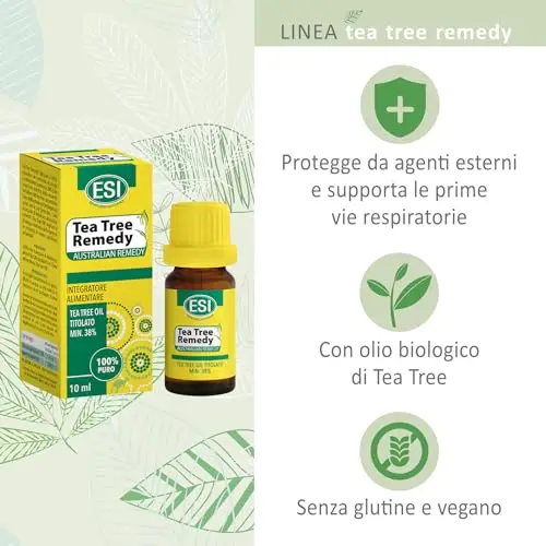 ESI - Tea Tree Remedy Oil, Olio Biologico, Integratore Alimentare, Migliora la Resistenza Fisiologica a Severe miniatura 2