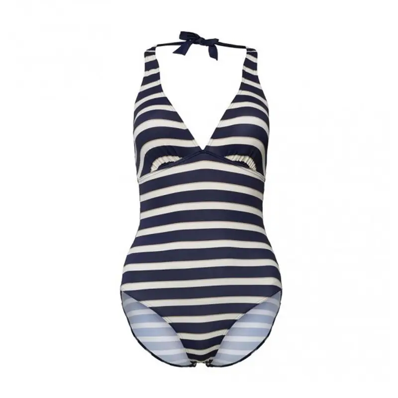 Costume Intero Righe Blu Donna EUR 36