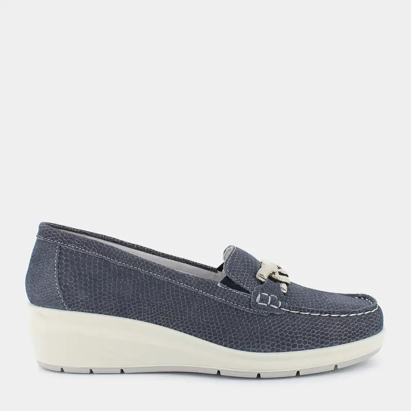 ESSEM Mocassini Donna Blu 2965399