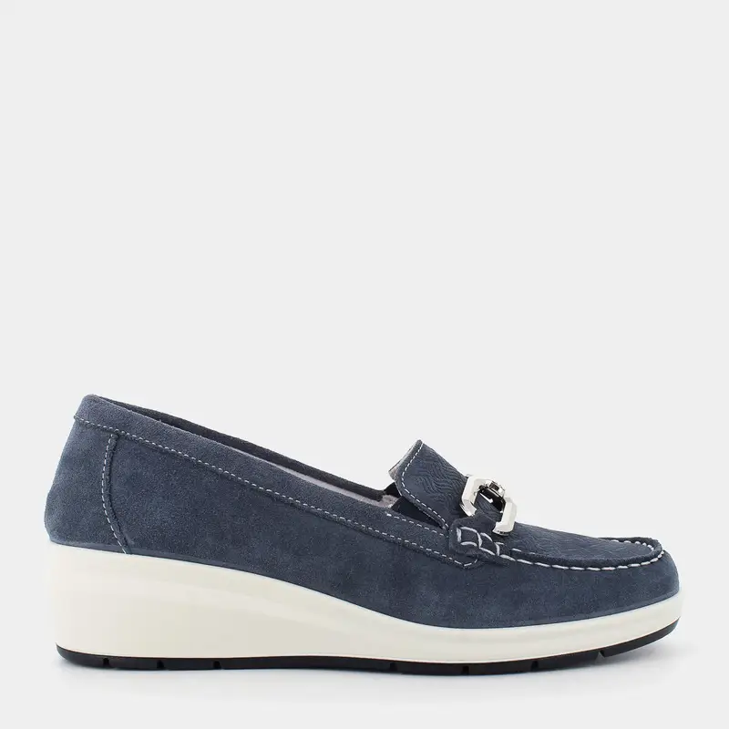 ESSEM Mocassini Donna Blu 2965821