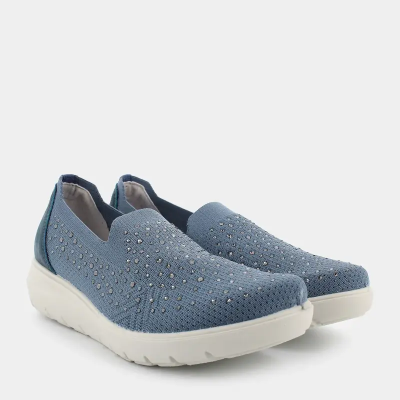 Sneakers Essem da Donna, azzurro miniatura 2