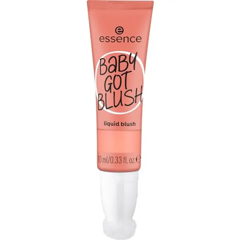 Essence Baby GOT BLUSH - Fard liquido, n. 40, colore nude, risultato espresso, ad asciugatura rapida, naturale, vegano, privo di parabeni e di particelle di microplastica, confezione da 10 ml