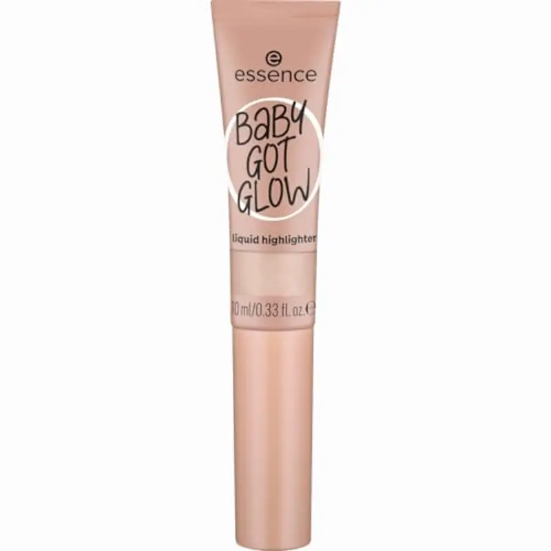 essence Baby Got Glow n. 10 - Illuminante liquido, oro, ideale per definire, risultato immediato, facile da rimuovere,