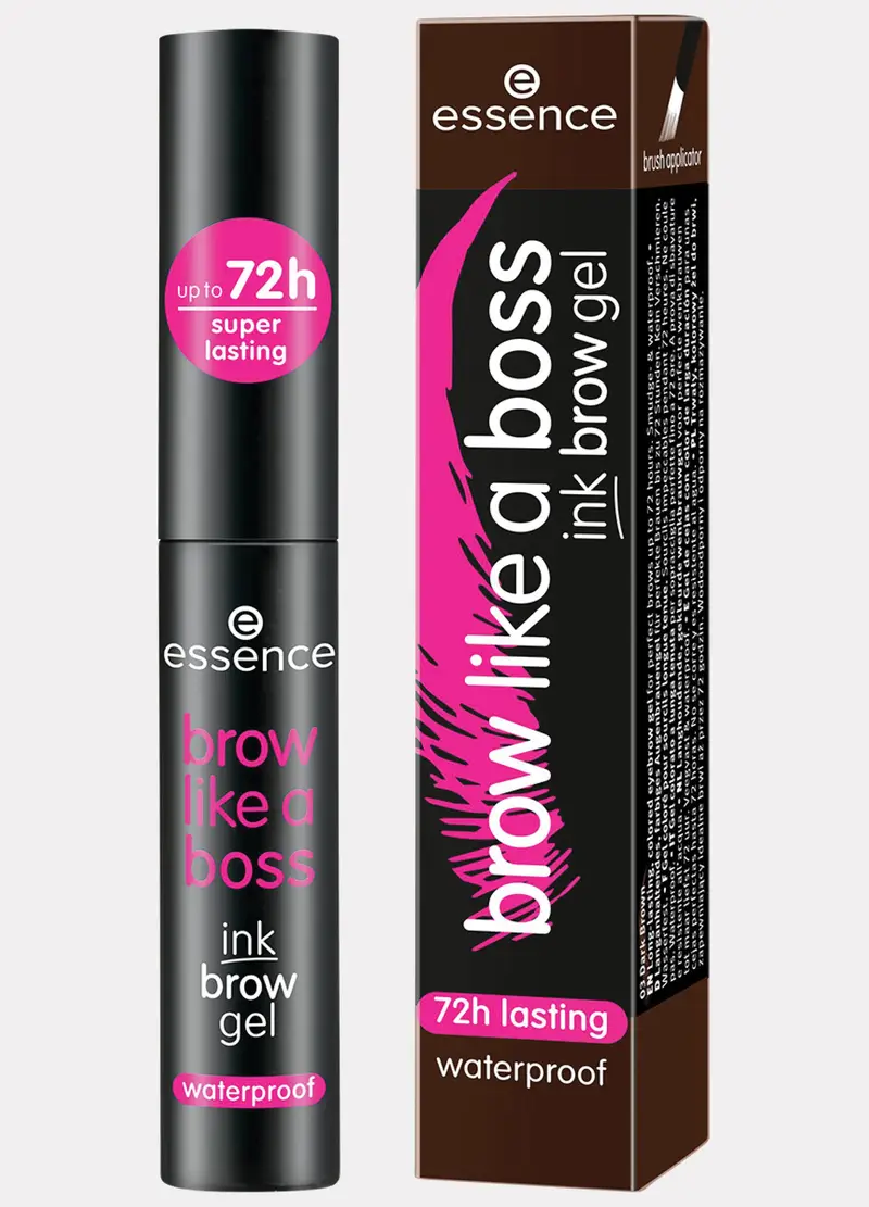 Essence Brow Like A Boss Ink Gel Per Sopracciglia 03, Donna, Marrone