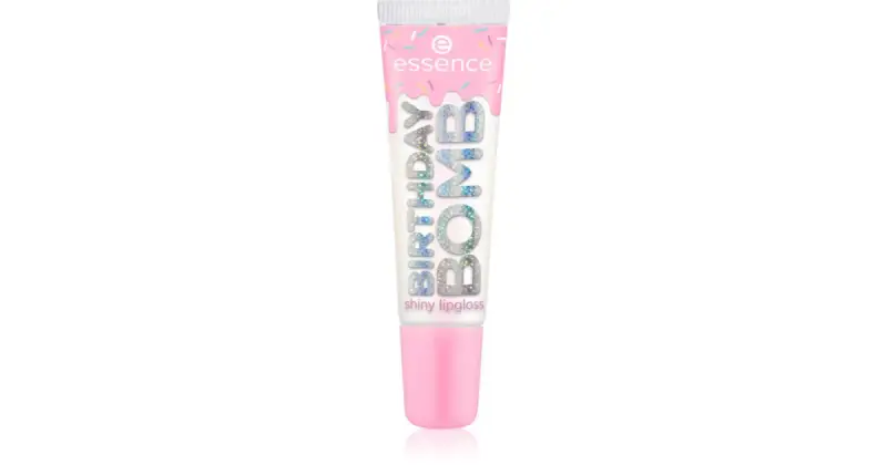 essence Birthday Bomb lucidalabbra trasparente per una brillantezza luminosa colore 01 Cake My Day! 10 ml