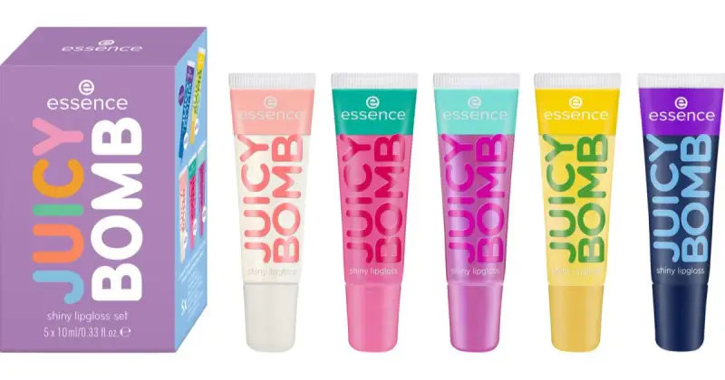 essence Juicy Bomb confezione regalo per le labbra Sweet & Glossy! 5 pezzi