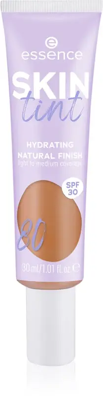 essence SKIN tint fondotinta idratante leggero SPF 30 colore 80 30 ml