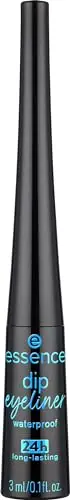 Essence Cosmetics eyeliner dip waterproof durata 24h, lunga durata, definizione, ultra pigmentato, colore intenso, 3 ml miniatura 2