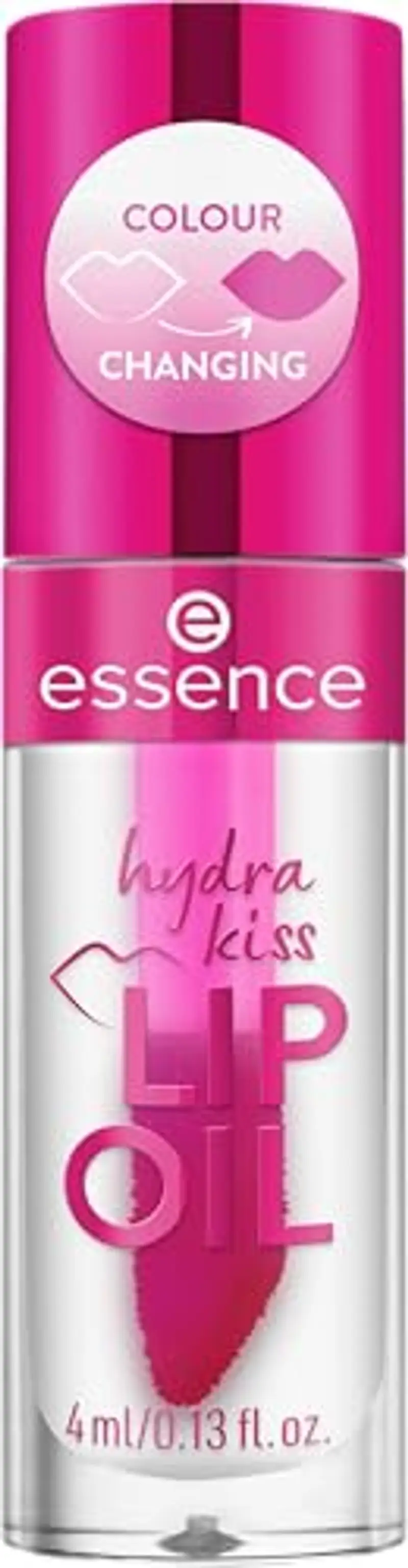 Essence Cosmetics Hydra Kiss Olio Labbra, Idratante, Curativo, con Oli, Lucida, Rugiadosa, 4 ml miniatura 2