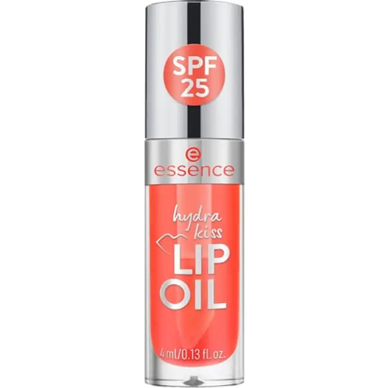 Essence Cosmetics Hydra Kiss Olio Labbra, Idratante, Curativo, con Oli, Lucida, Rugiadosa, 4 ml