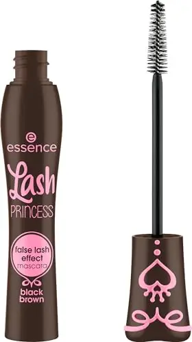 Essence Cosmetics Lash Princess False Lash Effect Mascara Marrone Scuro, Volumizzante, Effetto Ciglia Finte,