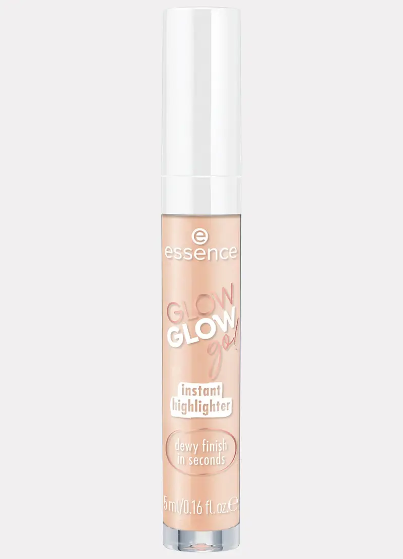 Essence Glow Glow Go! Instant Highlighter 01, Unisex, Rosa pastello