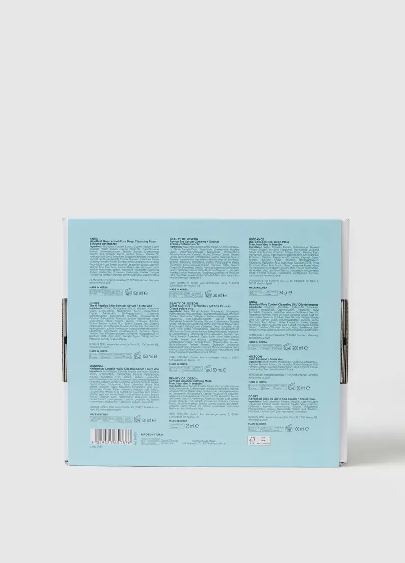 K-beauty Box (10pz) Best Of K-beauty - Skincare Coreana, Donna, Azzurro miniatura 2