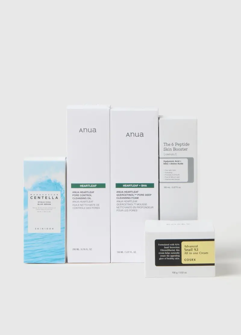 K-beauty Box (10pz) Best Of K-beauty - Skincare Coreana, Donna, Azzurro miniatura 3