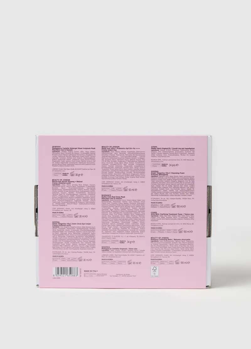 K-beauty Box (10pz) Too Hot To Miss - Skincare Coreana, Donna, Rosa miniatura 2