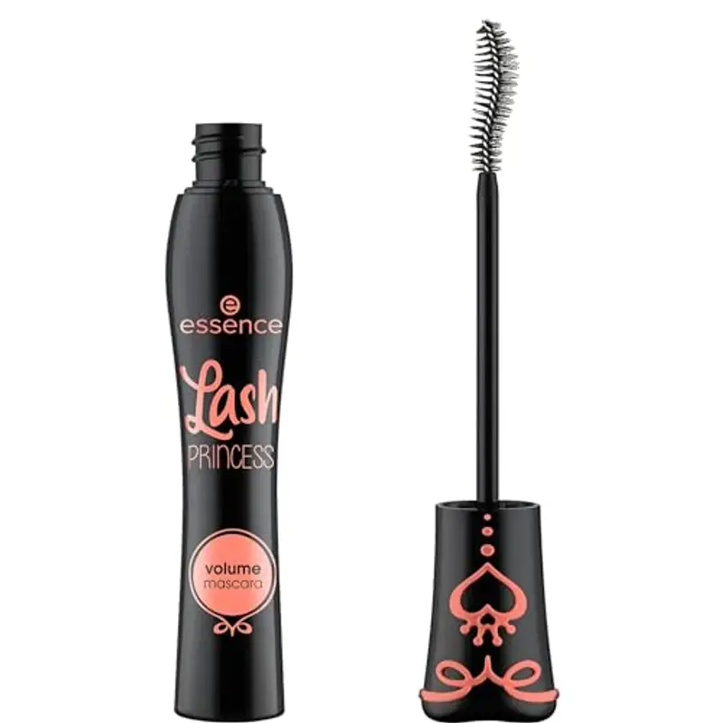 essence Lash PRINCESS Mascara Volume, Nero, Volumizzante, Definente, Allungante, Vegano, Senza Profumo, Confezione da 1 miniatura 2