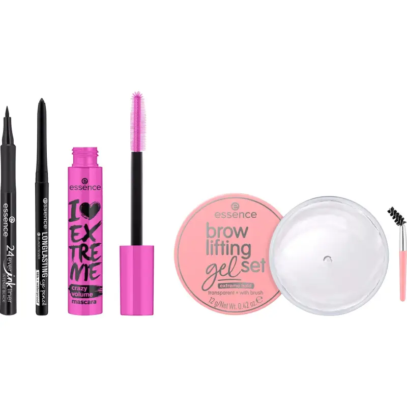 Occhi I LOVE EXTREME set occhi - Mascara, Matita occhi, Gel e mascara Sopracciglia, Cofanetti make up miniatura 2