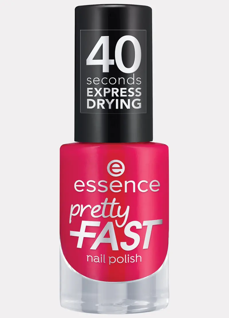 Essence Pretty Fast Smalto Unghie 04, Unisex, Rosso ciliegia