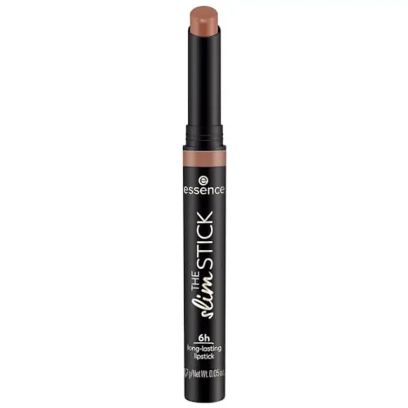 essence The Slim Stick n. 101 - Rossetto, colore beige nude, lunga durata, nutriente, effetto immediato, colori intensi, opaco, vegano, senza profumo, senza alcool, senza parabeni, 1 confezione da 1,7