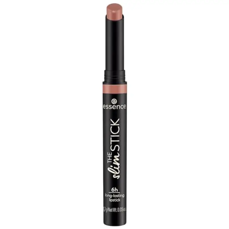 essence The Slim Stick n. 102 - Rossetto, colore beige nude, lunga durata, nutriente, effetto immediato, colori intensi, opaco, vegano, senza profumo, senza alcool, senza parabeni, 1 confezione da 1,7