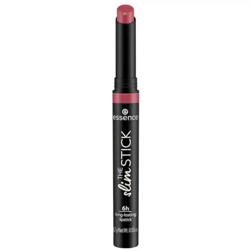 essence The Slim Stick n. 106 - Rossetto, colore rosa, lunga durata, nutriente, effetto immediato, colori intensi, opaco, vegano, senza profumo, senza alcool, senza parabeni, 1 confezione da 1,7 g