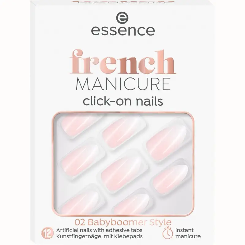 Unghie FRENCH MANICURE unghie finte 02-Babyboomer Style - Unghie finte miniatura 2