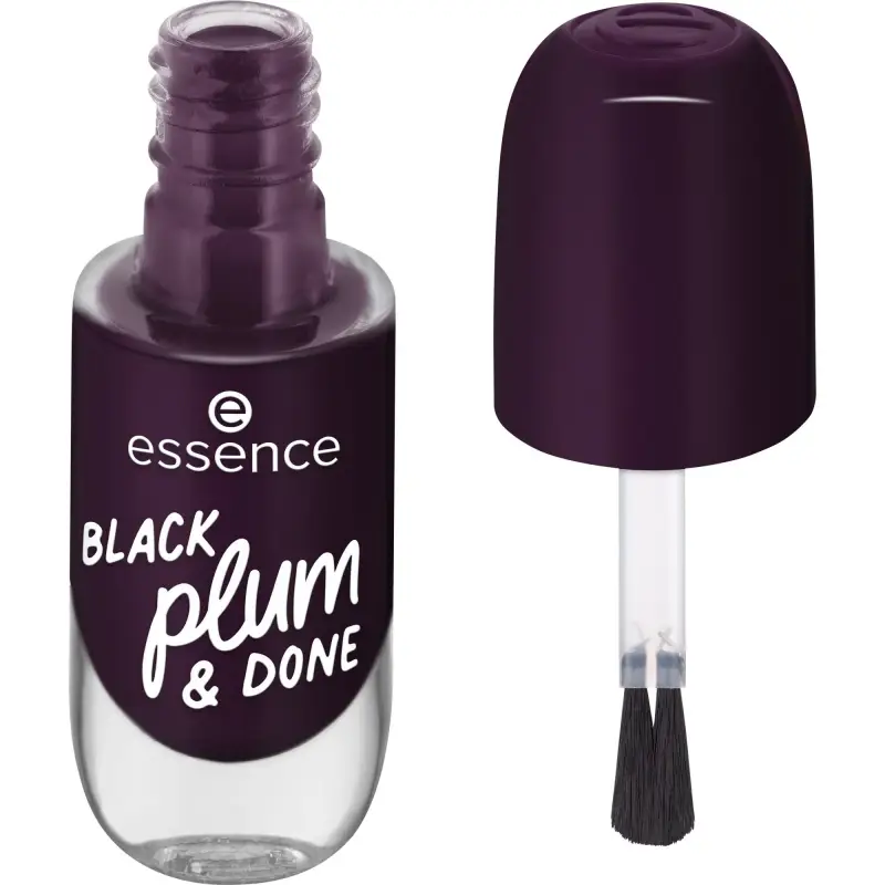 Unghie GEL NAIL smalto unghie effetto gel black plum & done - Smalto gel e semipermanente