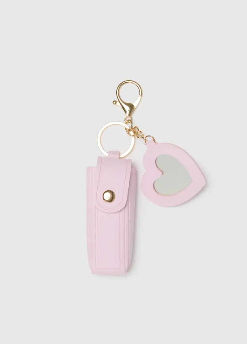 Pink Charm Mirror + Lipstick Case, Donna, Rosa