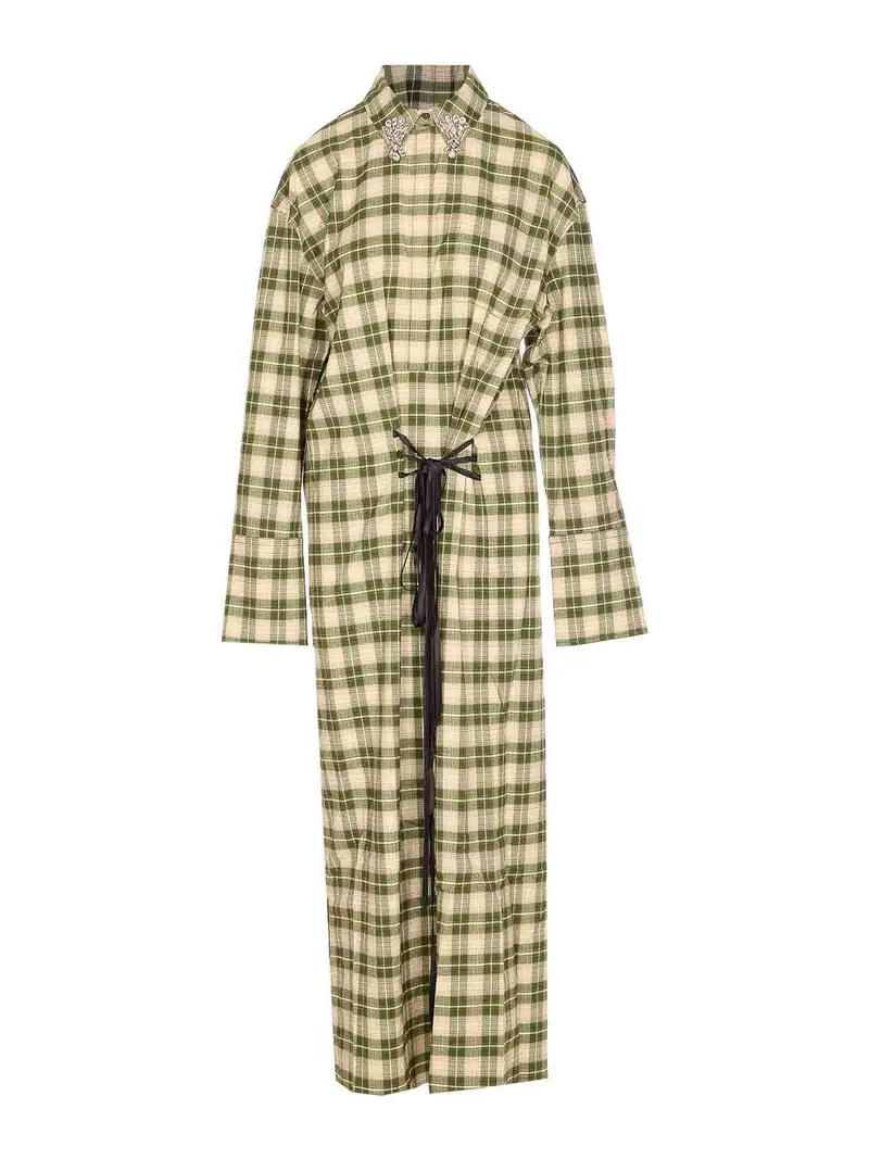 Abito chemisier verde Jid