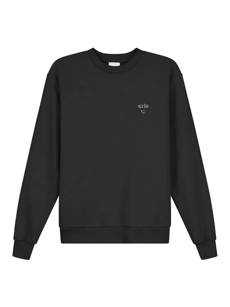 Felpa Arte Heart Nero