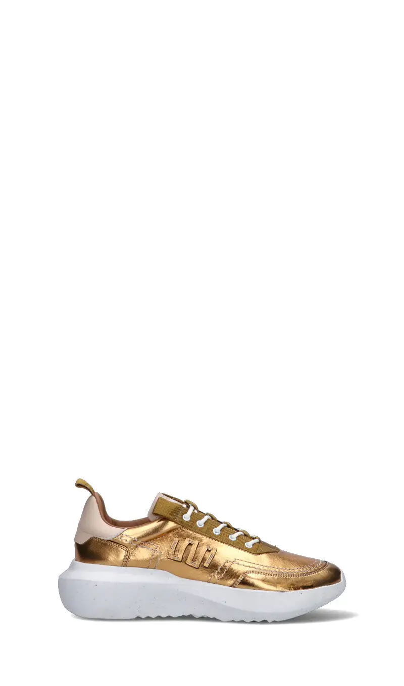 Sneaker donna oro in pelle Vario