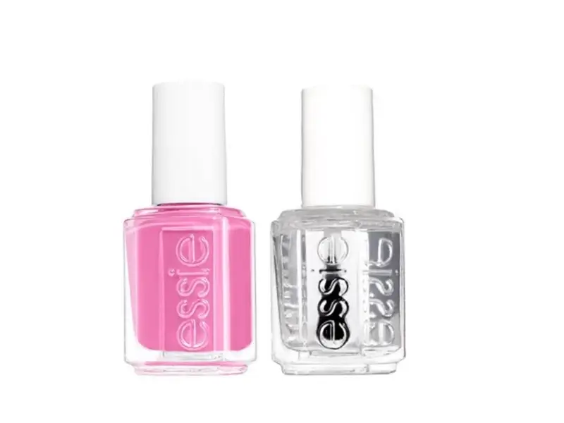 Set Essie Smalto Vegano Lucido Smalto 20 Lovie Dovie 13,5 ml + Cura Unghie - Rinforzante per Unghie Good To Go Top Coat 5 ml