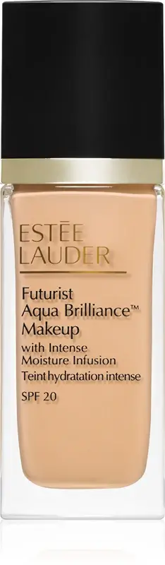 Estee Lauder Futurist Aqua Brilliance - Fondotinta Luminoso E Idratante. Copertura Da Media A Totale 1W0 - Porcellana Warm (30 Ml)