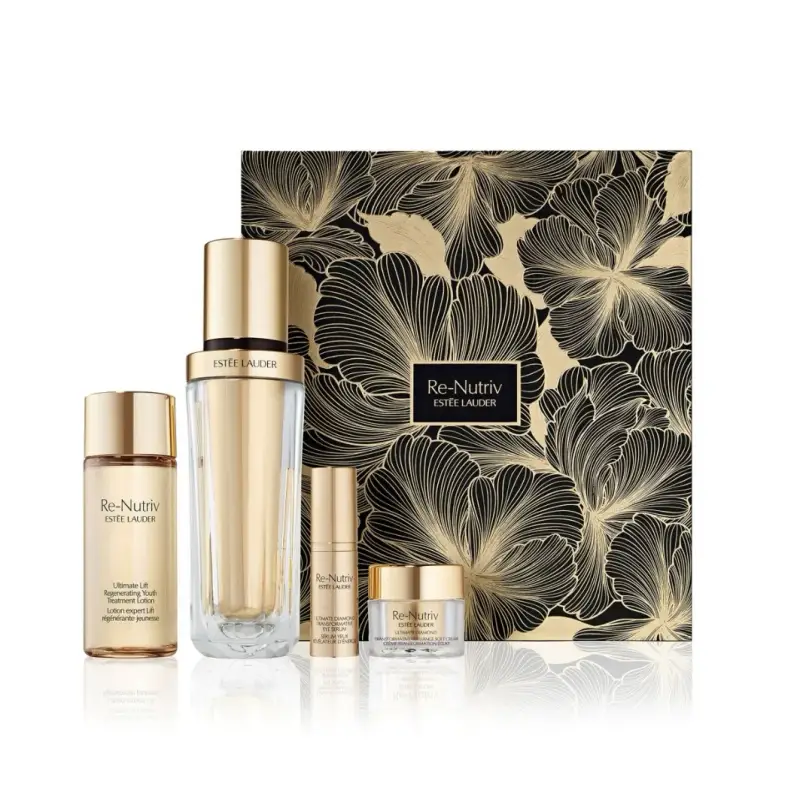 RE-NUTRIV Ultimate Diamond Ultimate Diamond Brilliance Serum Set - cofanetto anti-età - Trattamento antietà pelli mature,Siero antirugh