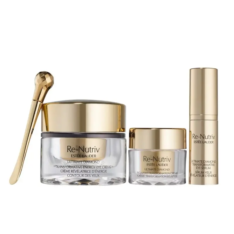 RE-NUTRIV Ultimate Diamond Ultimate Diamond Eye Creme Collection Set - Cofanetto trattamento occhi e labbra,Cofanetto antirughe