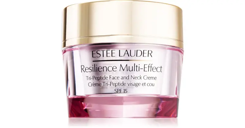 Resilience Multi-Effect Tri-Peptide Crema Viso e Collo SPF 15 nutriente intensa per pelli normali e miste SPF 15 50 ml