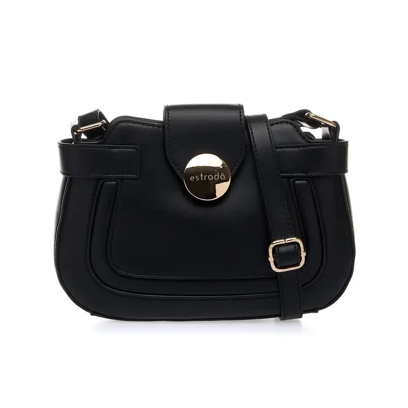 Borsa nera con tracolla regolabile