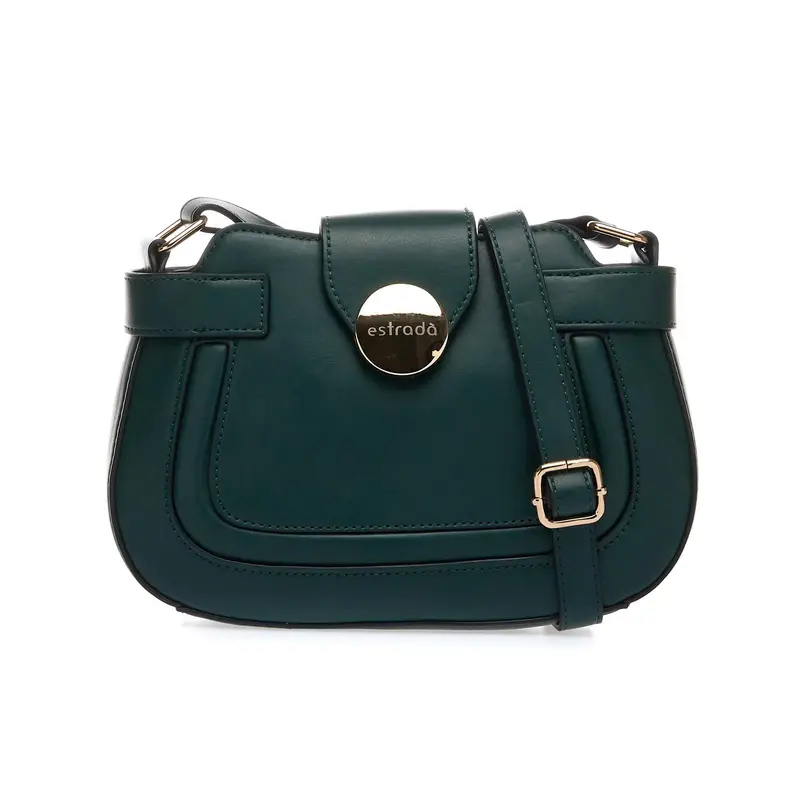 Borsa verde con tracolla regolabile