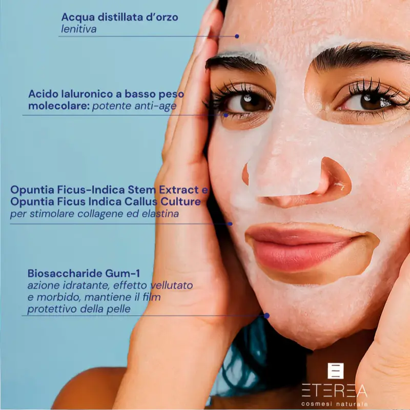 Supreme Coolbiota Mask - Maschera viso idratante, Maschera lenitiva viso miniatura 3