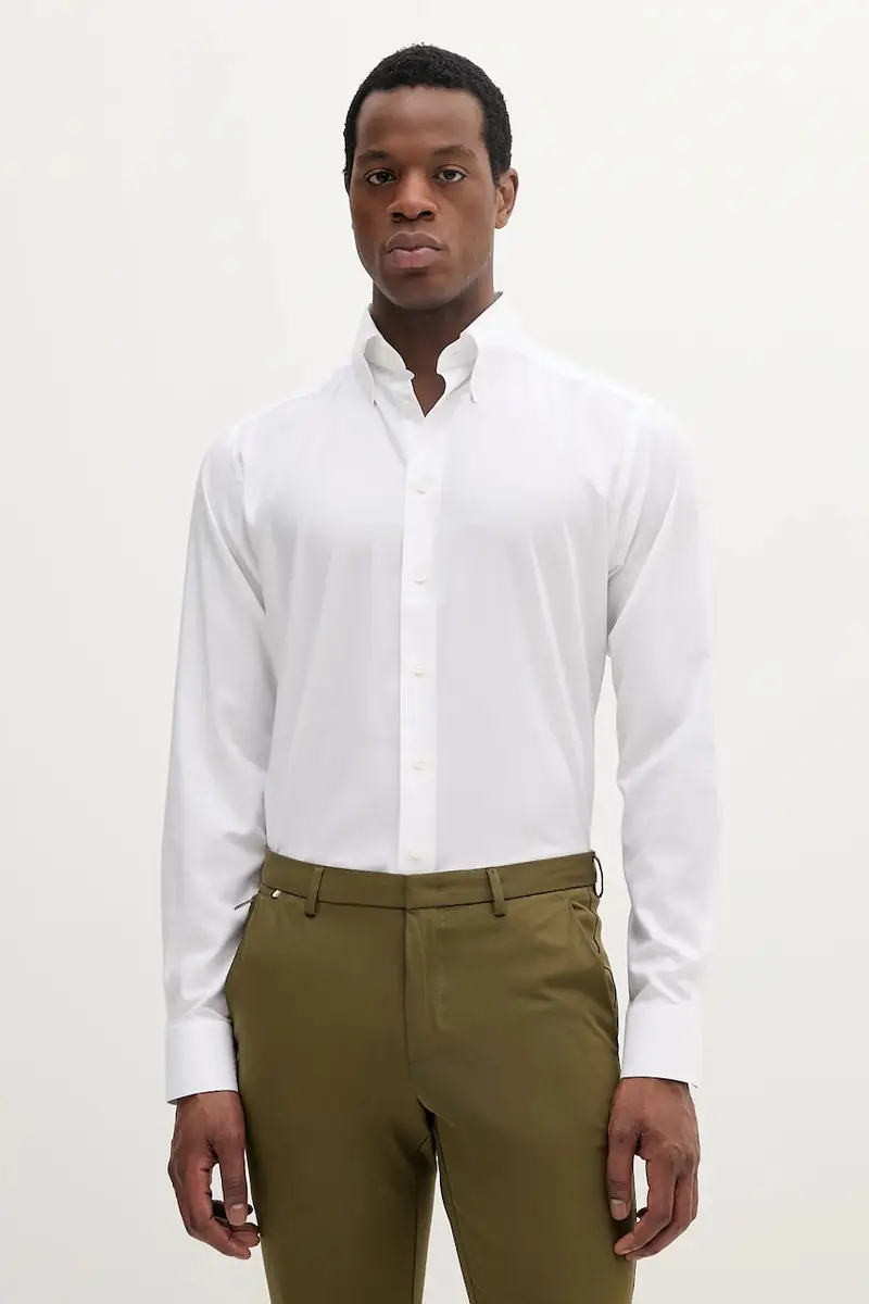 camicia in cotone colore bianco 100012808