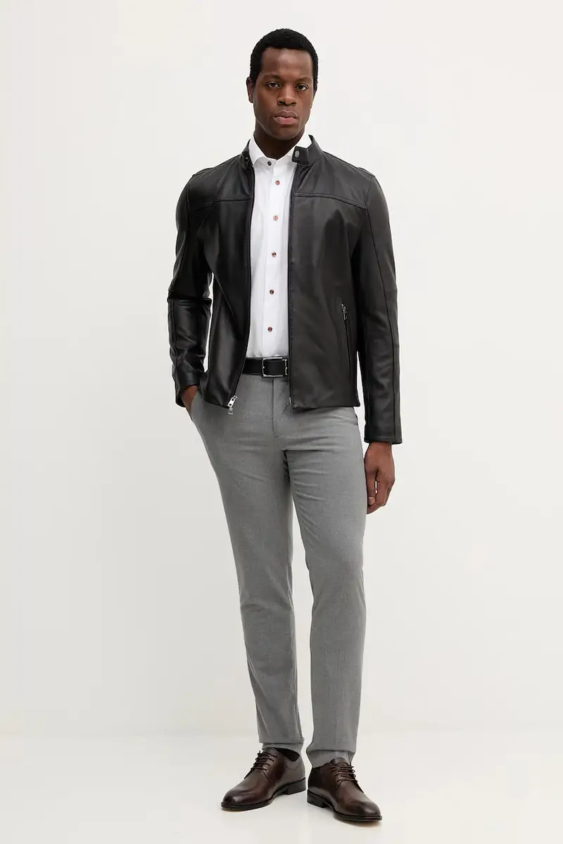 camicia in cotone uomo colore bianco 100013892 miniatura 2