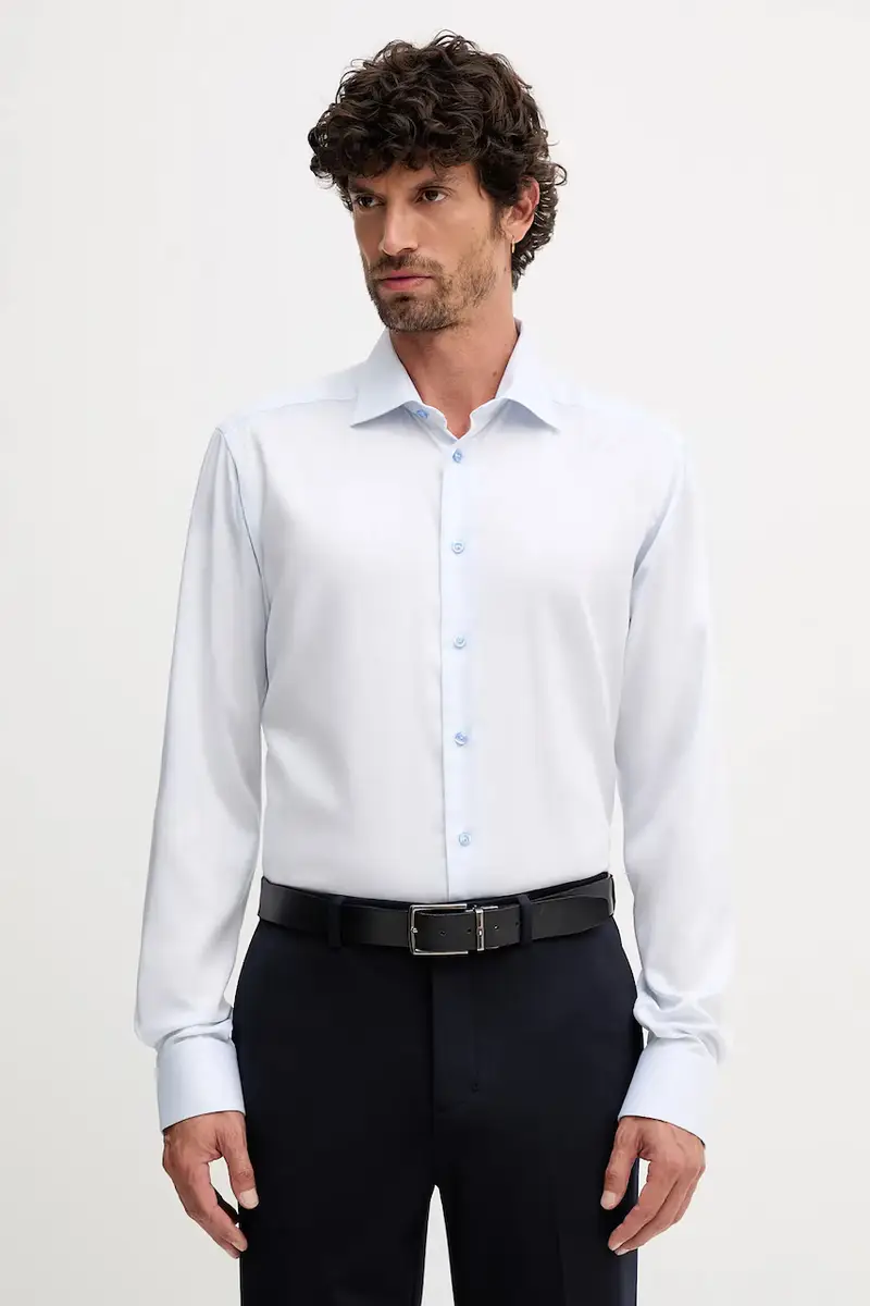 camicia in cotone uomo colore blu 100013938