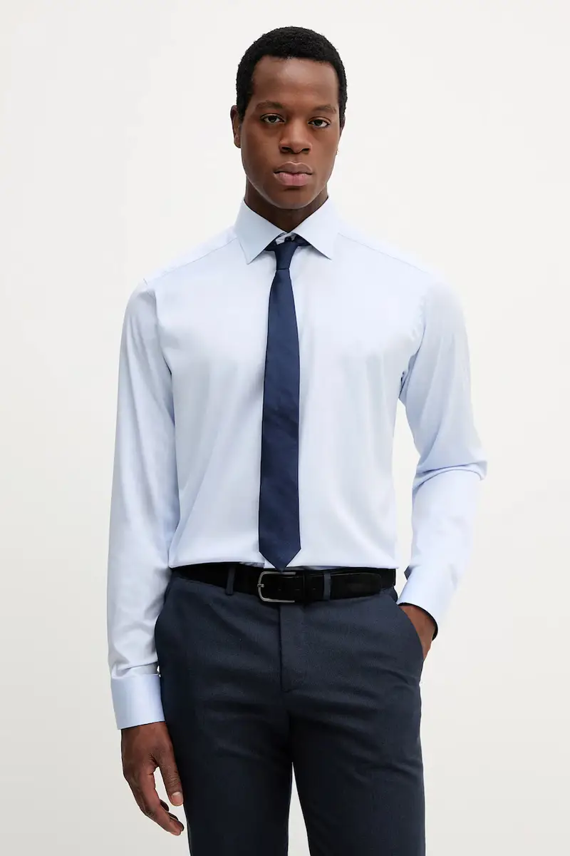 camicia in cotone uomo colore blu 100014396