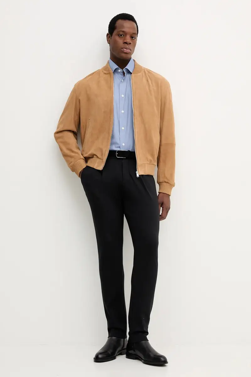 camicia in cotone uomo colore blu 100014442 miniatura 2