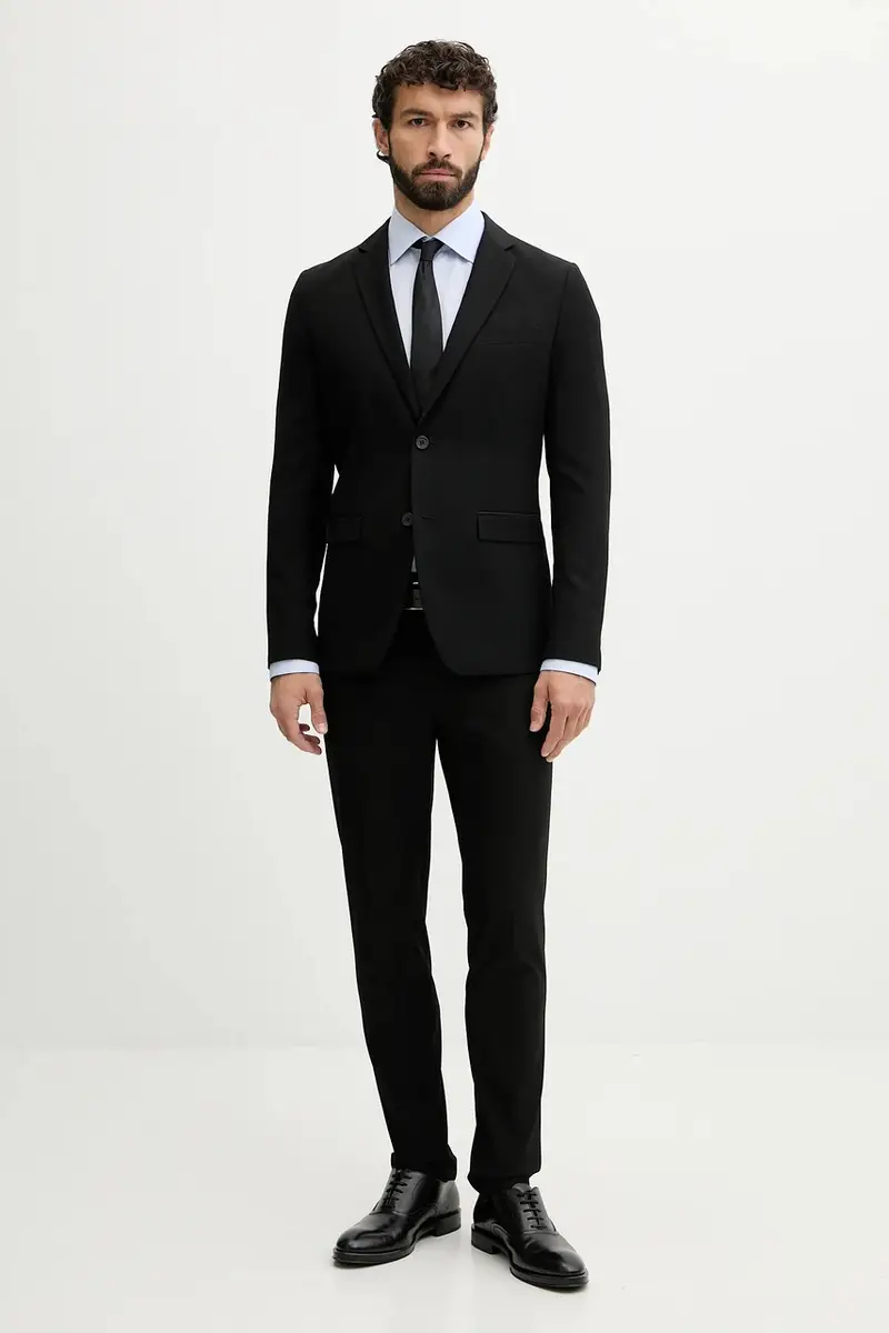 camicia in cotone uomo colore rosa 100001767 Blu miniatura 2