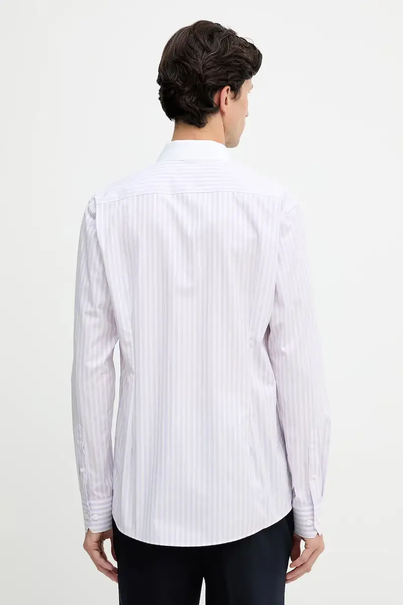 camicia in cotone uomo colore rosa 100013972 Violetto miniatura 3