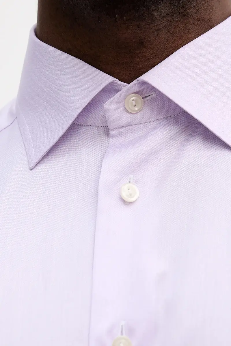 camicia in cotone uomo colore violetto 100013933 miniatura 5