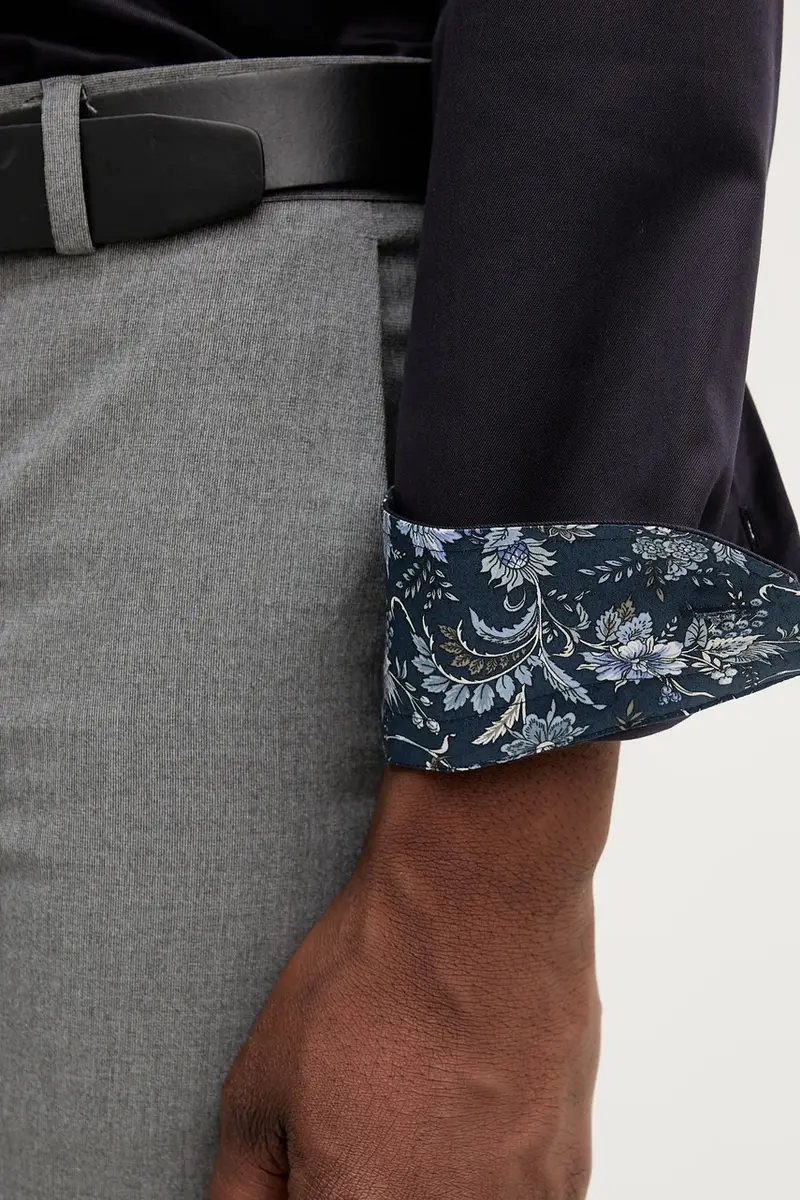 camicia in cotone uomo colore violetto 100014396 miniatura 5